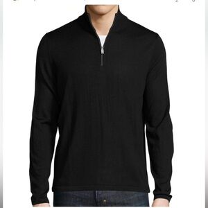 Michael Kors Pull over Sweatshirt half zip black Medium